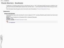 Tablet Screenshot of deadlands.plasticwarriors.org