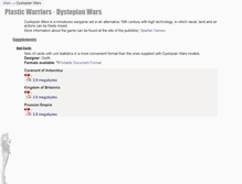 Tablet Screenshot of dystopianwars.plasticwarriors.org