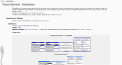 Desktop Screenshot of gamename.plasticwarriors.org